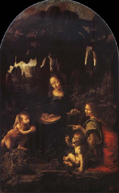 Leonardo  Da Vinci Virgin of the Rocks Spain oil painting art